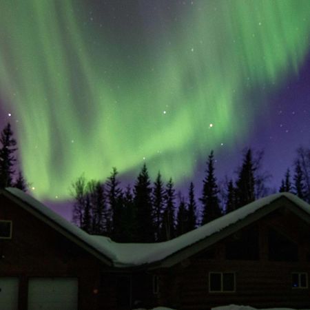 Riverside Log Cabin On-Site Aurora Viewing! North Pole エクステリア 写真