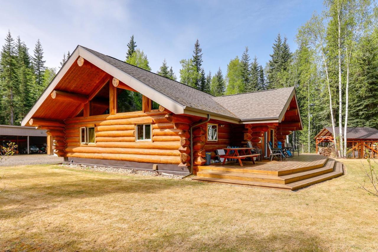 Riverside Log Cabin On-Site Aurora Viewing! North Pole エクステリア 写真