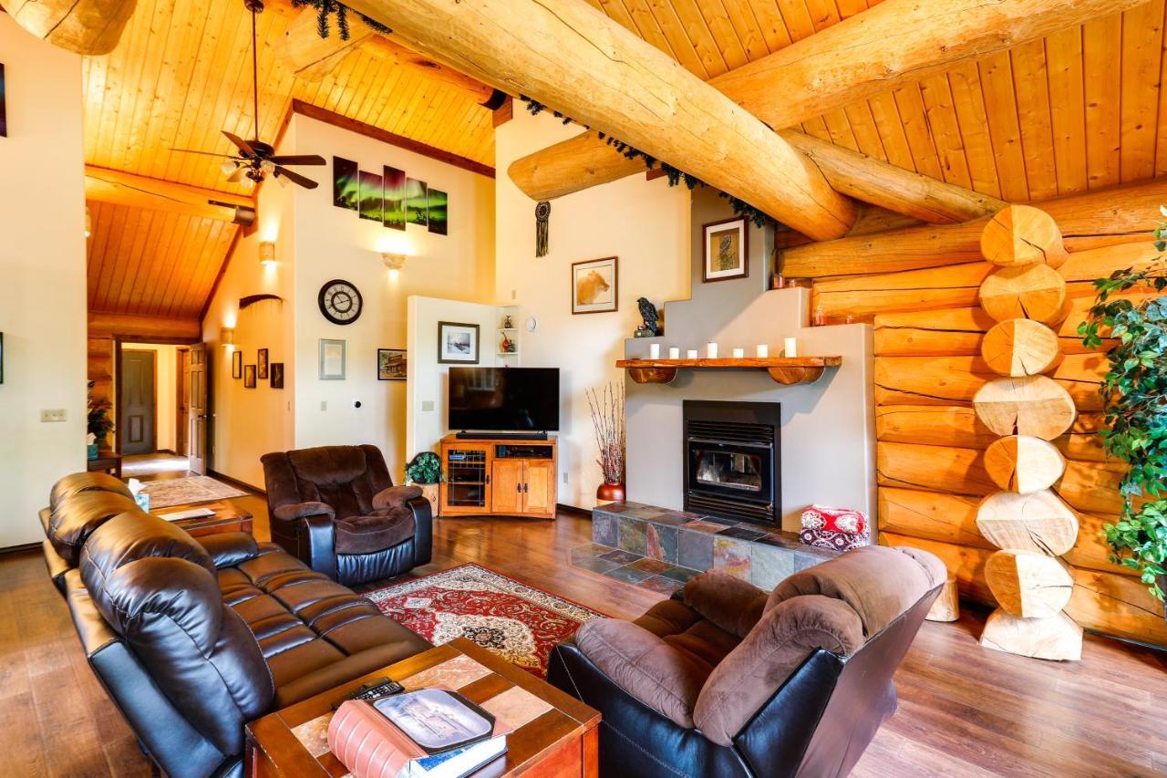 Riverside Log Cabin On-Site Aurora Viewing! North Pole エクステリア 写真
