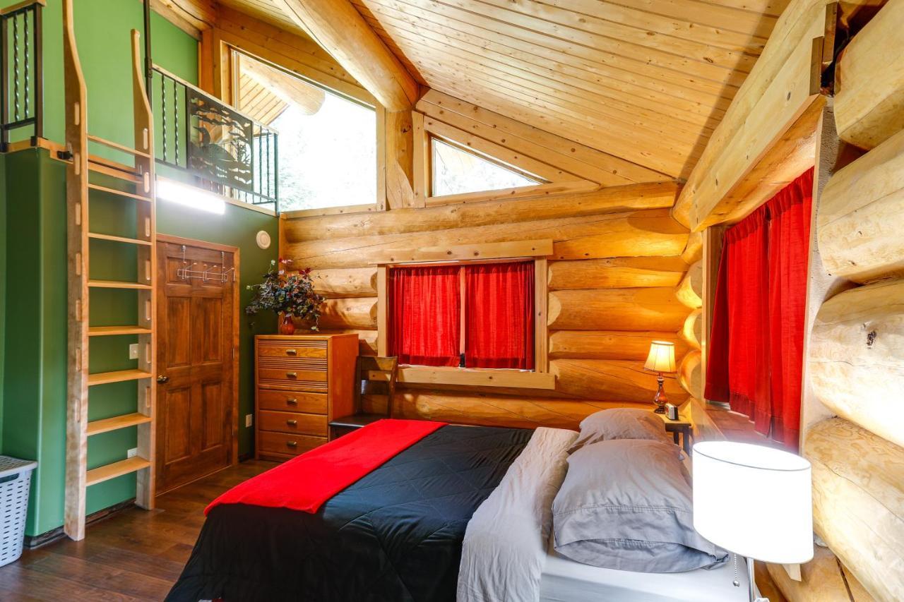 Riverside Log Cabin On-Site Aurora Viewing! North Pole エクステリア 写真