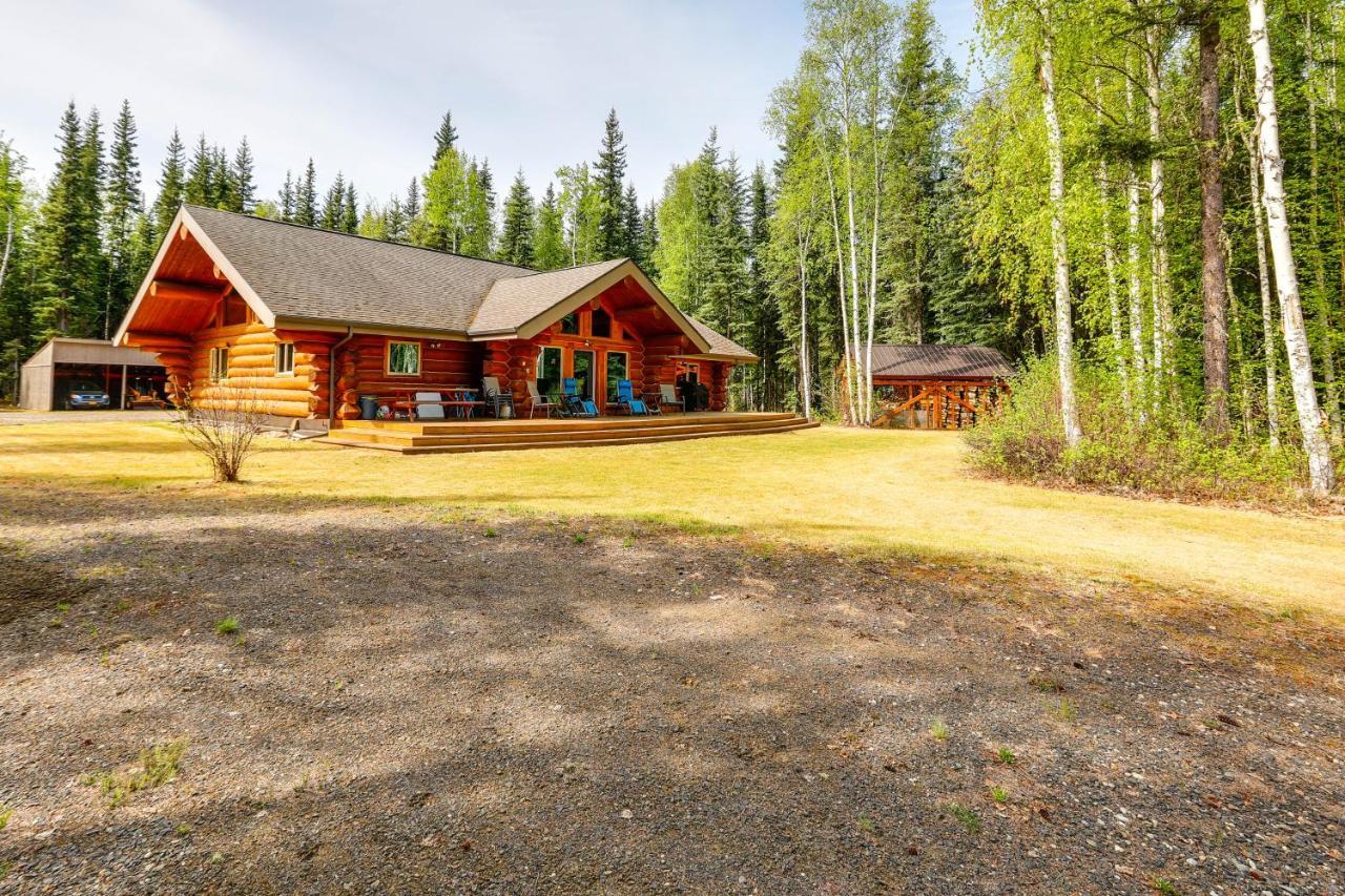 Riverside Log Cabin On-Site Aurora Viewing! North Pole エクステリア 写真